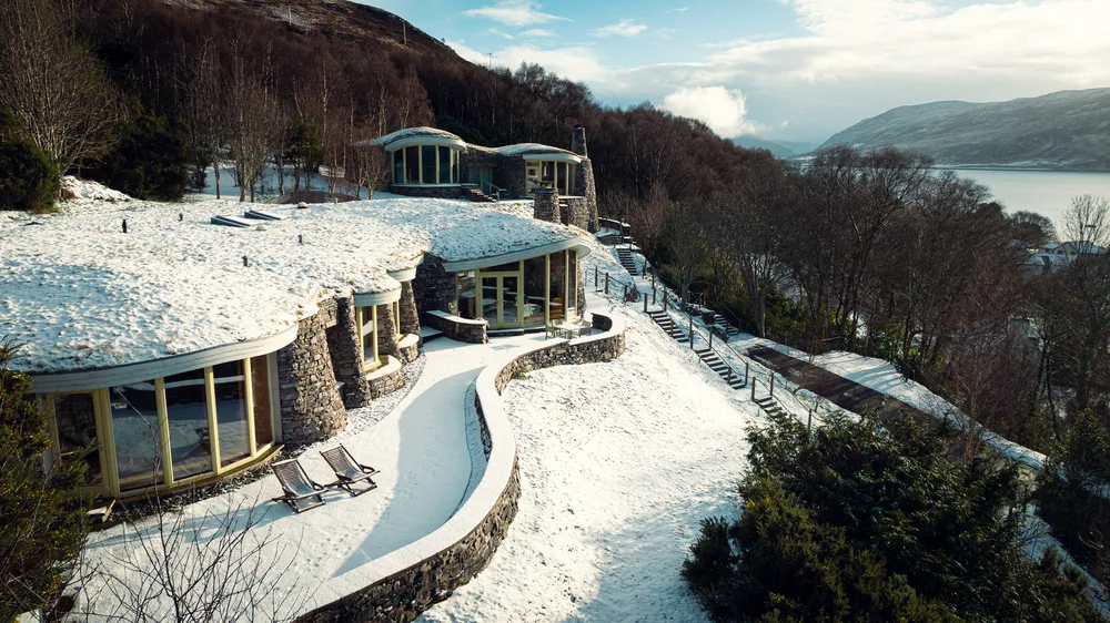 Stonehouses in winter