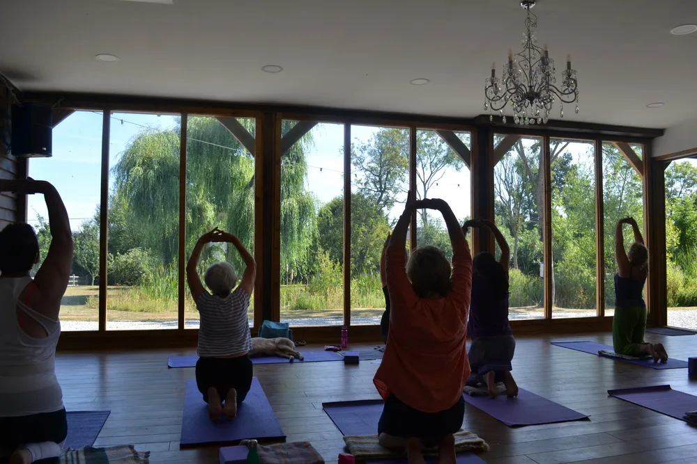 Yoga with Views across Pond